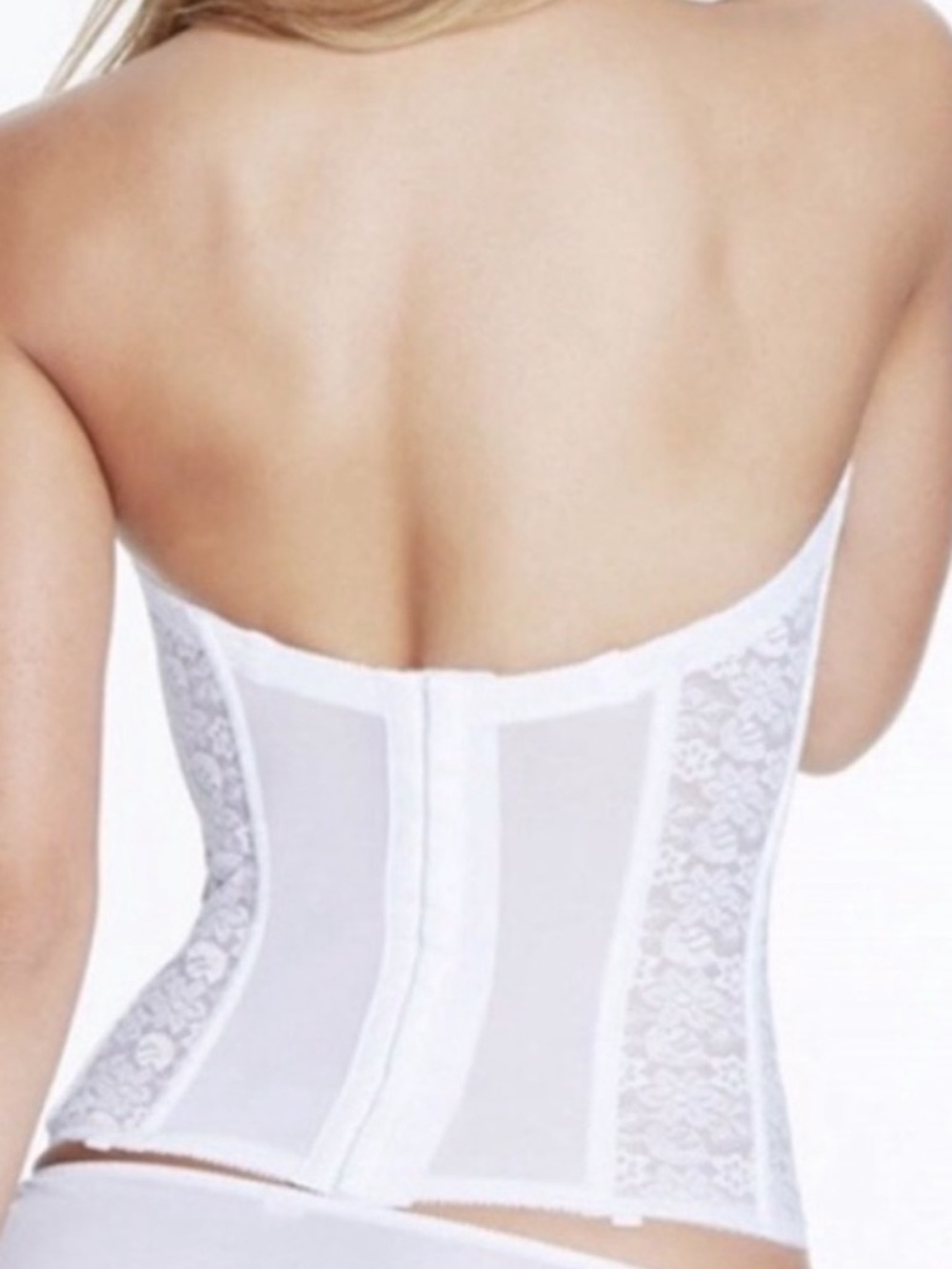 Dominique Colette White Lace Longline Corset 36F - Picture 2 of 10